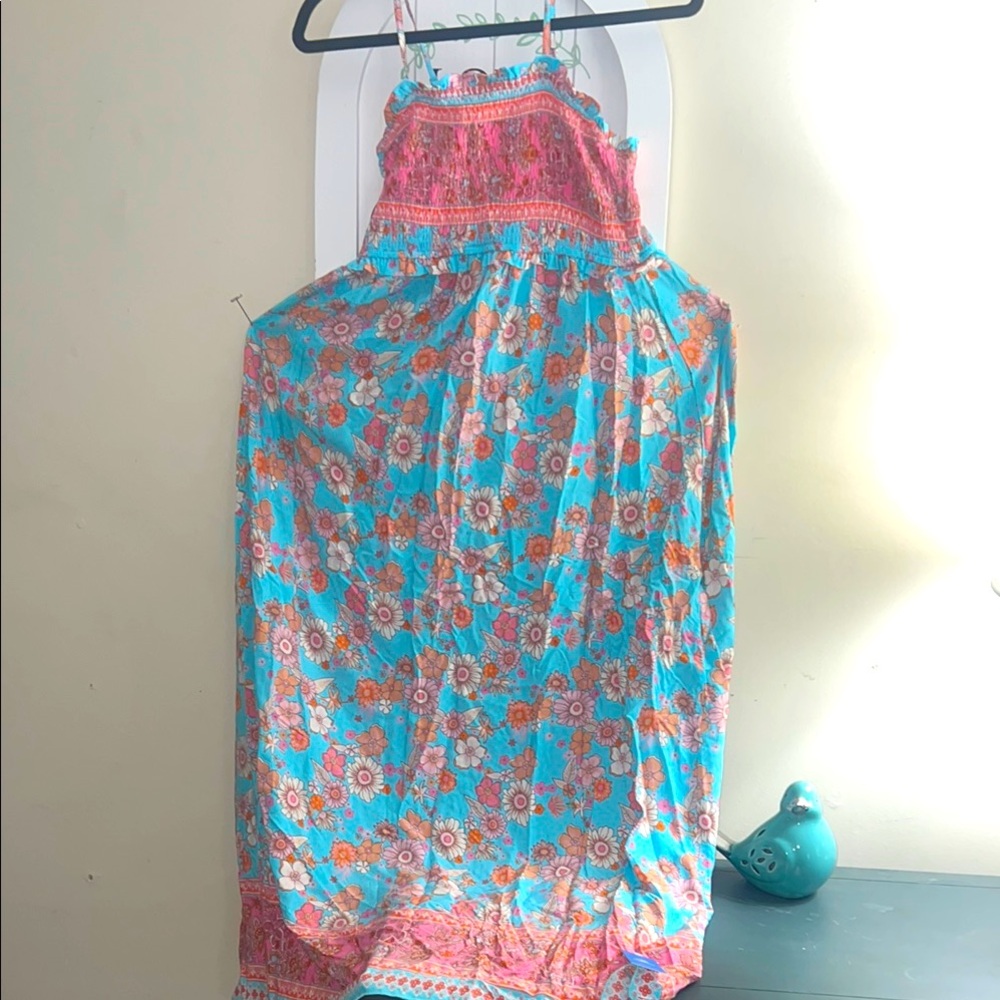 Cupshe Floral Maxi Dress in Pink and Blue sm - Picture 7 of 7